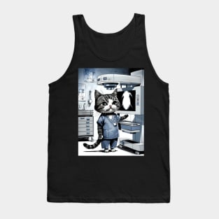 Cute cat radiologist Tank Top